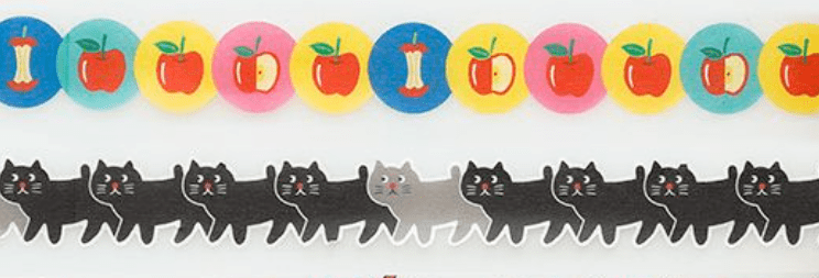 Retro Masking Tape Apfel