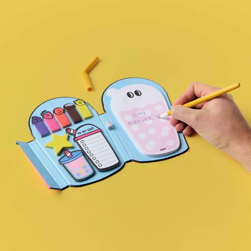 Haftnotiz Buch Bubble Tea